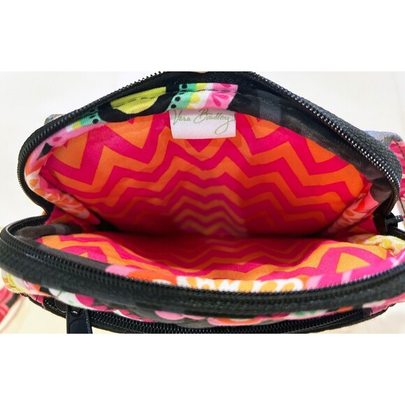 Vera Bradley Mini Hipster Crossbody Bag Ziggy Zinnias Pattern - Picture 9 of 11